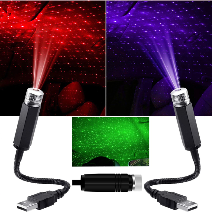 Romantic LED Car Roof Star Night Light Projector