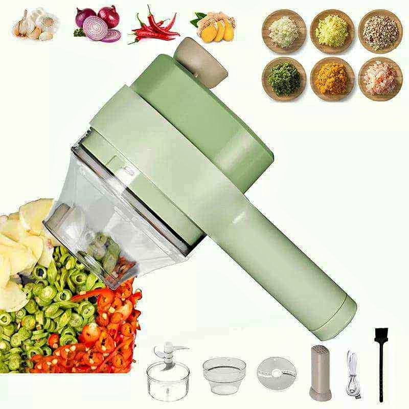 Electric Handheld Vegetable Cutter Fruit Slicer Garlic Pepper Chili Onion Ginger Meat Grinder